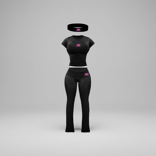 3.0 ATHLEISURE SET {BLACK}